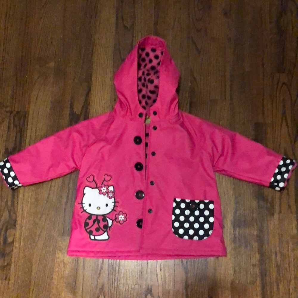 Toddler girl rain jacket pink